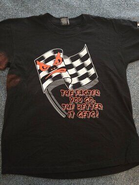 Vintage Bad Boy Club Shirt Mens M Single Stitch Anvil 90s Y2K Made USA Faded